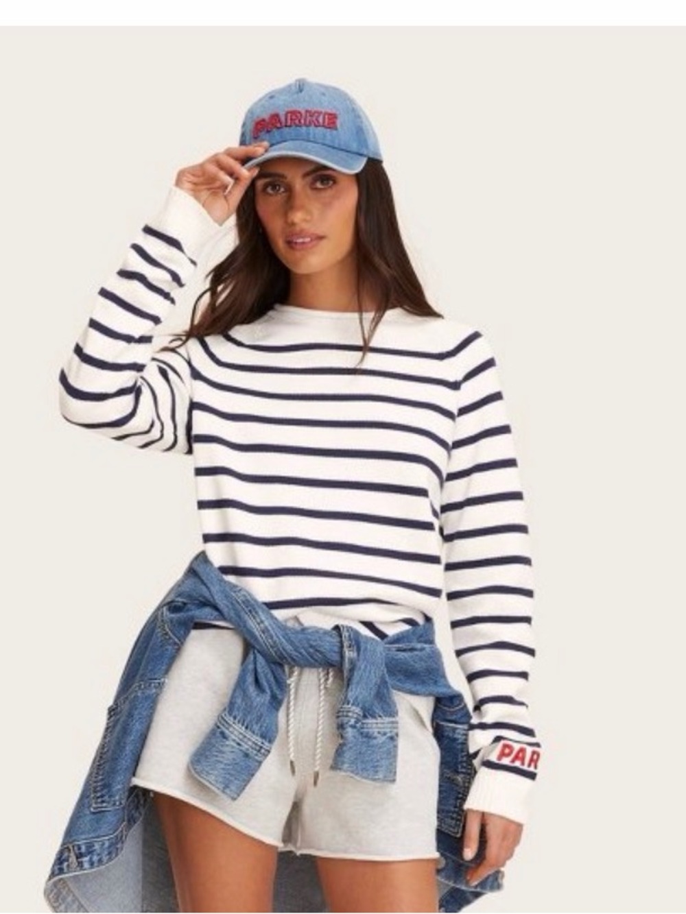 Parke x Target Rollover Striped Pullover Sweater